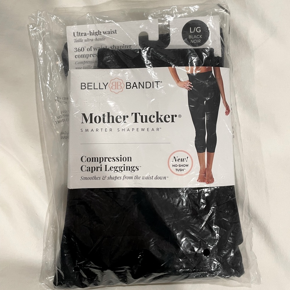 Belly Bandit Mother Tucker® Large Capri Legging in Black